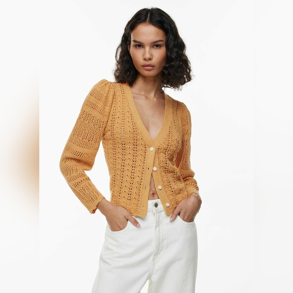 Wilfred Splendour Cardigan in Apricot Peach - Size S